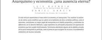 Anarquismo y economía: ¿una ausencia eterna?